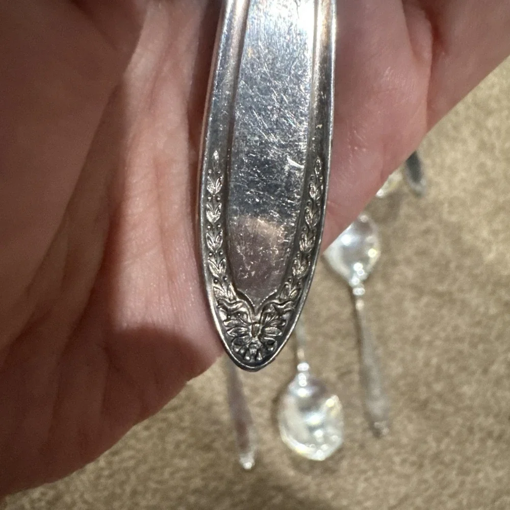 Lot Of 10 Oneida Community Par Plate Bridal Wreath 1915 Silverware Soup Spoons